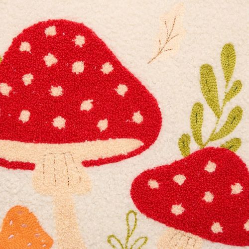 Coussin Automne Carré 45x45cm Blanc