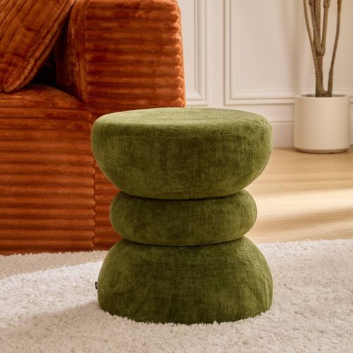 Pouf Totem Ritem H38,5 Cm Kaki Atmosphera
