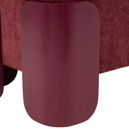 Pouf Mizar Rectangulaire 36x38cm Rouge