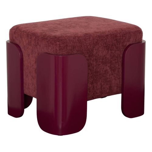 Pouf Mizar Rectangulaire 36x38cm Rouge