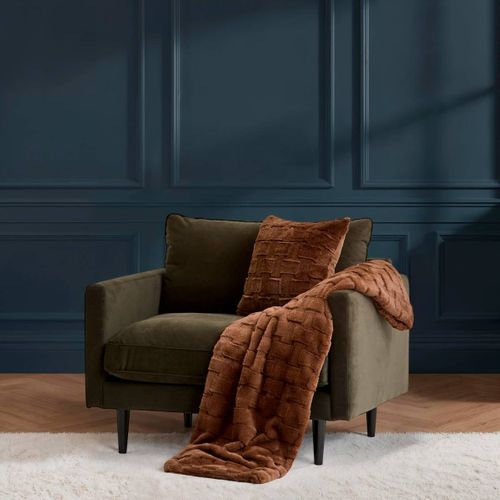 Coussin Nalia Carré 45x45cm Marron