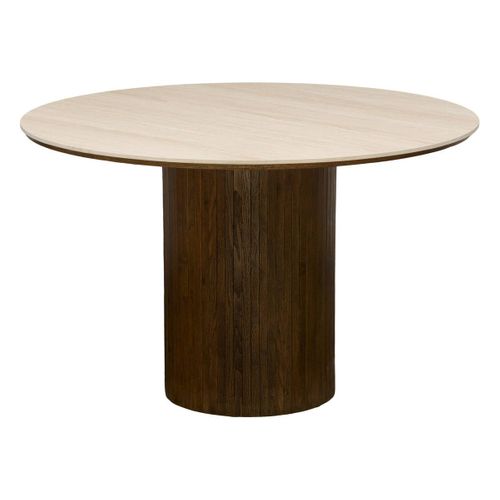 Table À Manger Auren Ronde D.120cm 4 Places Beige