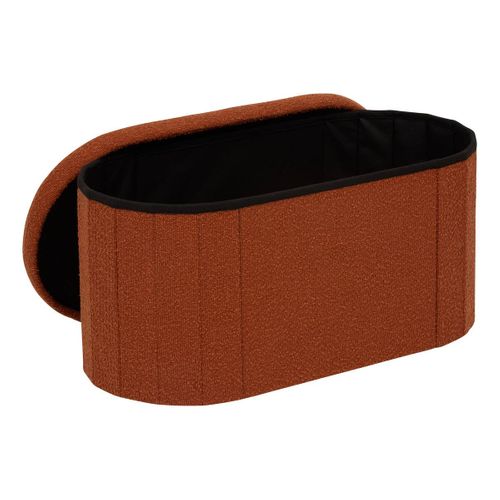 Pouf Fink Ovale Pliable 38x76cm Ambre