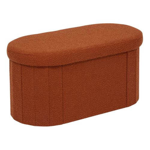 Pouf Fink Ovale Pliable 38x76cm Ambre