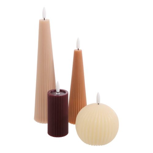 Lot De 4 Bougies LED Crysta