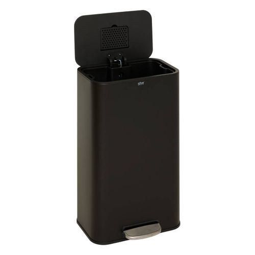 Poubelle Rectangulaire À Pédale Delta 30l Noir