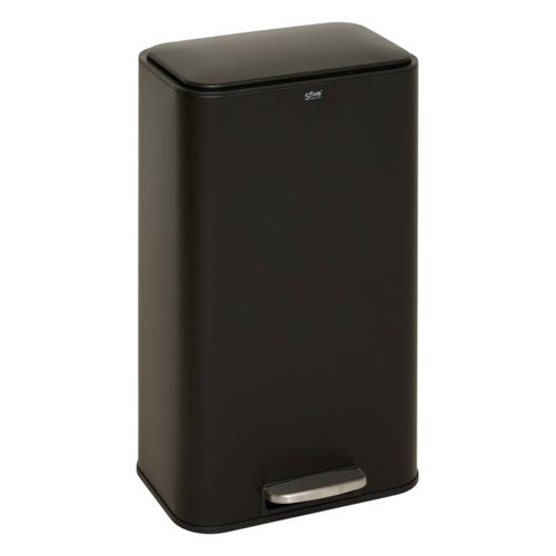 Poubelle Rectangulaire À Pédale Delta 30l Noir