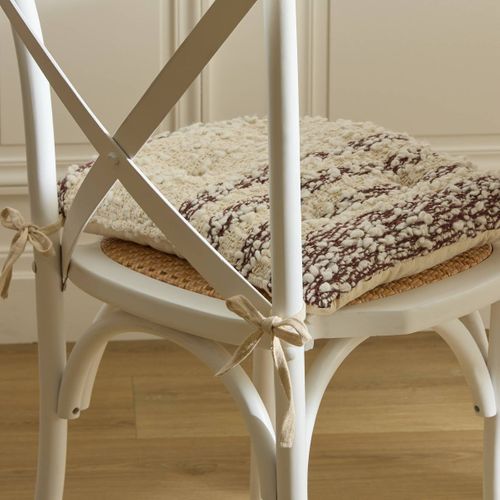 Galette Beryl Carré 38x38cm Marron