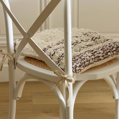 Galette Beryl Carré 38x38cm Marron