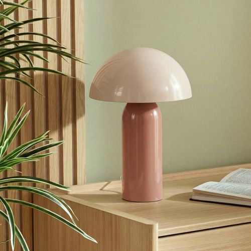 Lampe de chevet H. 36 cm LITO Rose vue détaillée
