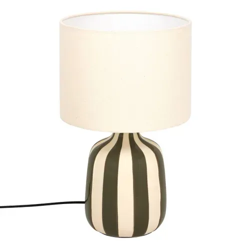 Lampe à poser kaki H. 41,5 cm VILMA Kaki vue 3/4