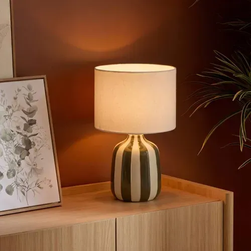 Lampe à poser kaki H. 41,5 cm VILMA Kaki