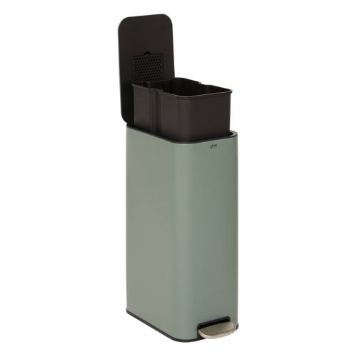 Poubelle Slim Rectangulaire À Pédale Delta 30l Vert