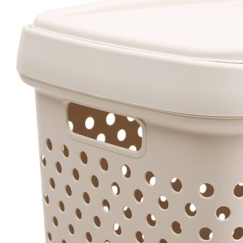 Coffre À Linge Tila 70l H.65cm Argile
