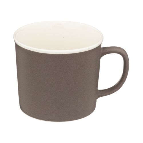 Lot De 4 Mugs En Porcelaine Sur Rack En Bambou