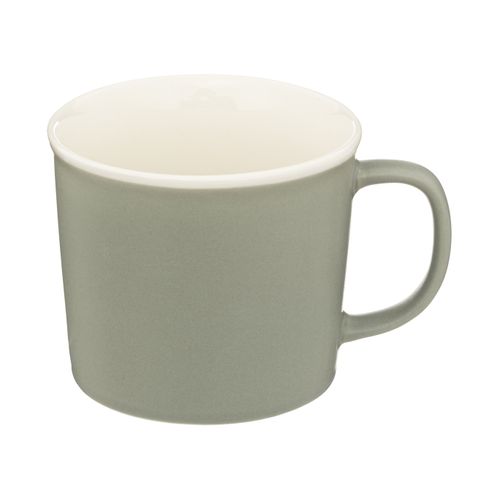 Lot De 4 Mugs En Porcelaine Sur Rack En Bambou
