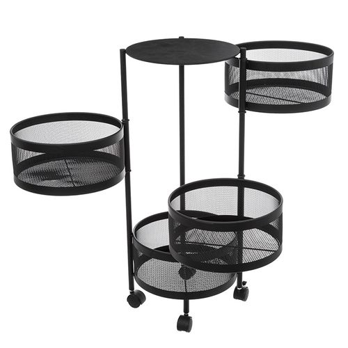 Desserte 4 Paniers Métal Noir Mayaj 5five