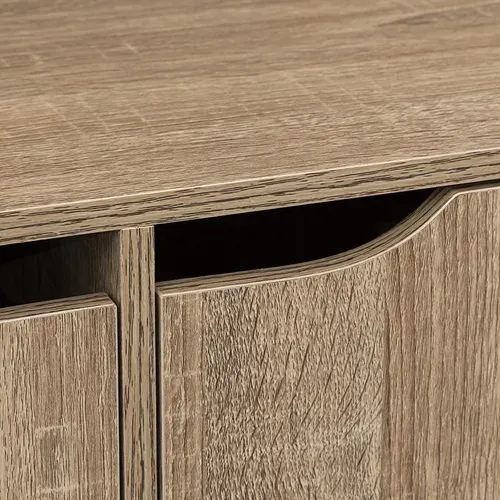 Etagère 6 Cases Avec Portes Naturel 5five