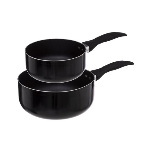 Lot 2 Casseroles En Aluminium Revêtement Anti-adhérent D 16 Et D 20 Cm Tous Feux Y Compris Induction