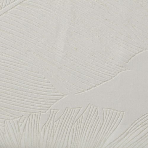 2 Voilages Dev Effet Feuille - 60 X 120 Cm - Blanc