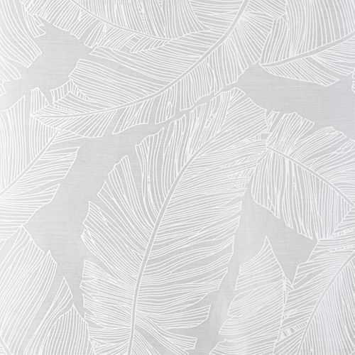 2 Voilages Dev Effet Feuille - 60 X 120 Cm - Blanc
