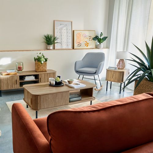 Table Basse 2 Portes Coulissantes Colva Atmosphera