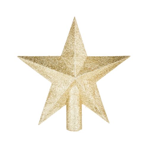 Déco Sapin De Noël Cimier Étoile Doré Pailleté