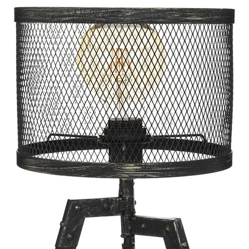 Lampe Trépied En Métal Noir Industriel Design Vintage H 56 Cm