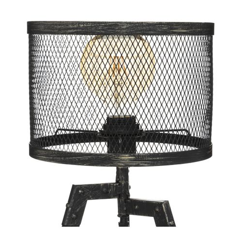 Lampe Trépied En Métal Noir Industriel Design Vintage H 56 Cm