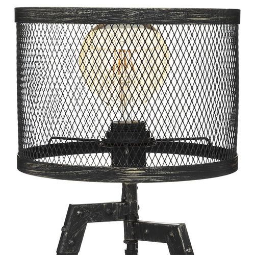 Lampe Trépied En Métal Noir Industriel Design Vintage H 56 Cm