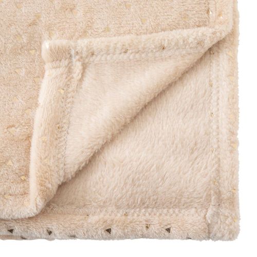 Plaid 75x100 cm OYA Beige vue accessoires