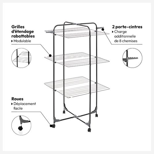 étendoir à Linge Modulable Tour 30m "mojave"