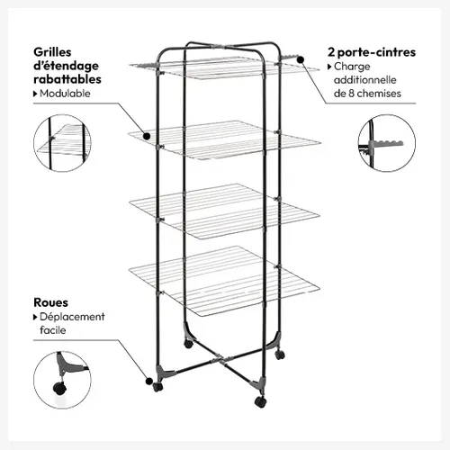étendoir à Linge Modulable Tour 40 M "mojave"