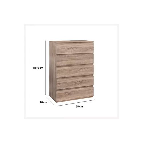 Commode 5 Tiroirs Dolo Naturel 5five