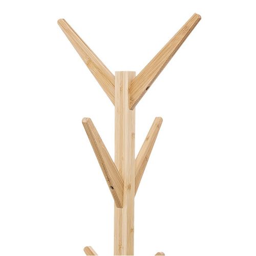 Porte-manteaux 8 Patères En Bambou H 178 Cm