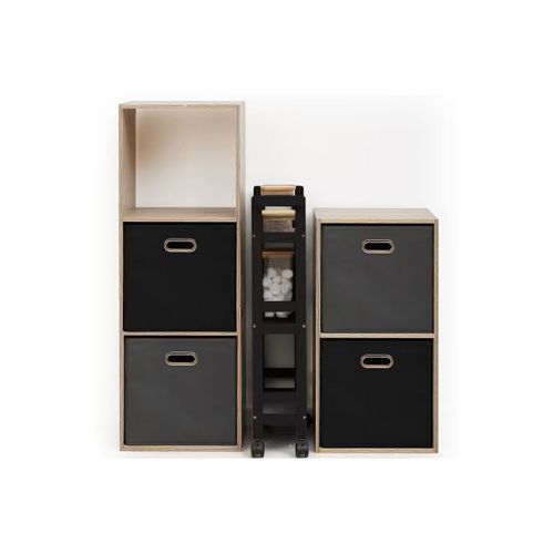 Desserte H.75 cm TAIGA Noir vue accessoires
