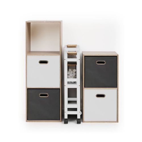 Desserte 3 tablettes TAIGA Blanc