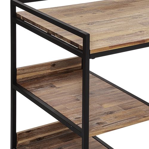 Bureau 2 étagères Bois Et Métal Edena Atmosphera
