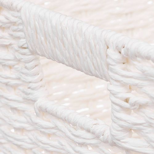 Panier Vannerie 31x31cm "mix N' Modul" Blanc