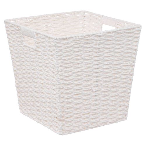 Panier Vannerie 31x31cm "mix N' Modul" Blanc