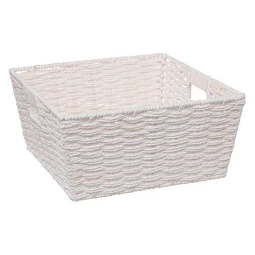 Panier Vannerie 31x15cm "mix N' Modul" Blanc