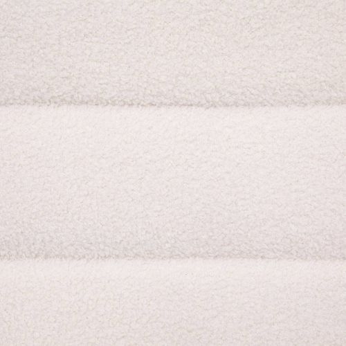 Banc Banquette Tissu Blanc à Bouclettes 100 X 40 Cm