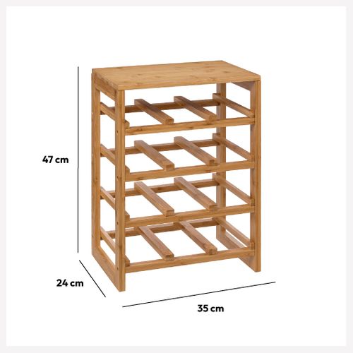 Rack Bouteilles X12 Bambou Linha 5five