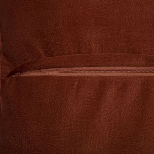 Coussin 55x55 cm LILOU Terracotta vue d'ambiance 1
