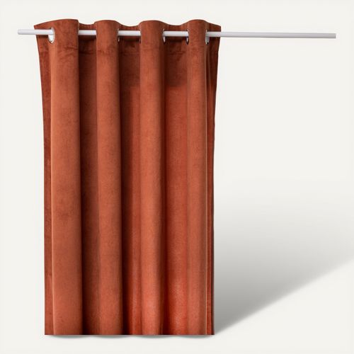 Rideau 140x260 cm LILOU Terracotta vue de face