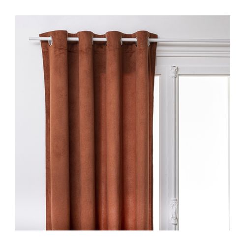 Rideau 140x260 cm LILOU Terracotta vue 3/4