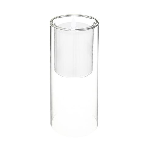 Coffret De 3 Bougies LED à Flamme Vacillante En Verre