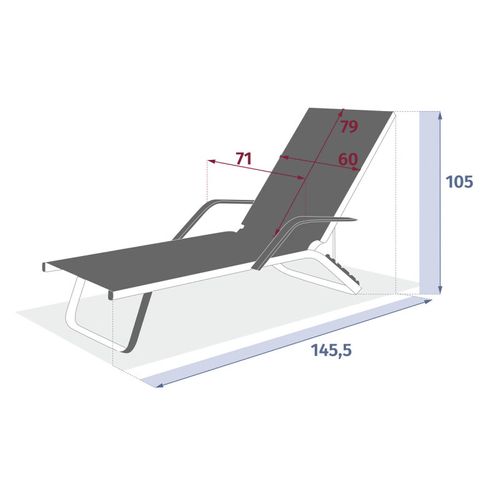 Transat Bayamo Ardoise/graphite