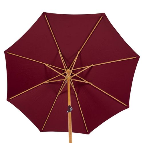 Parasol Droit "tinaei" Bordeaux 3m En Bambou