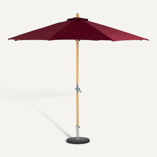 Parasol Droit "tinaei" Bordeaux 3m En Bambou